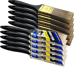 Great Paint Brushes 10 PCS 2 Bulk Paint Brush Pack Multi Use Flat Paint Brus
