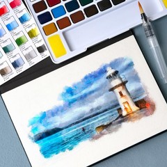Woomer Watercolor Paint Set, 36 Vibrant 36 Count (Pack of 1), 36 Colors