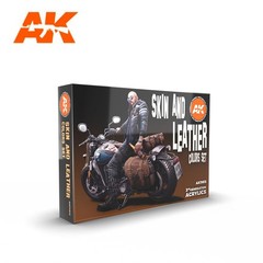 Skin & Leather 3G Acrylic Paint Set (6 Colors) 17ml Bottles