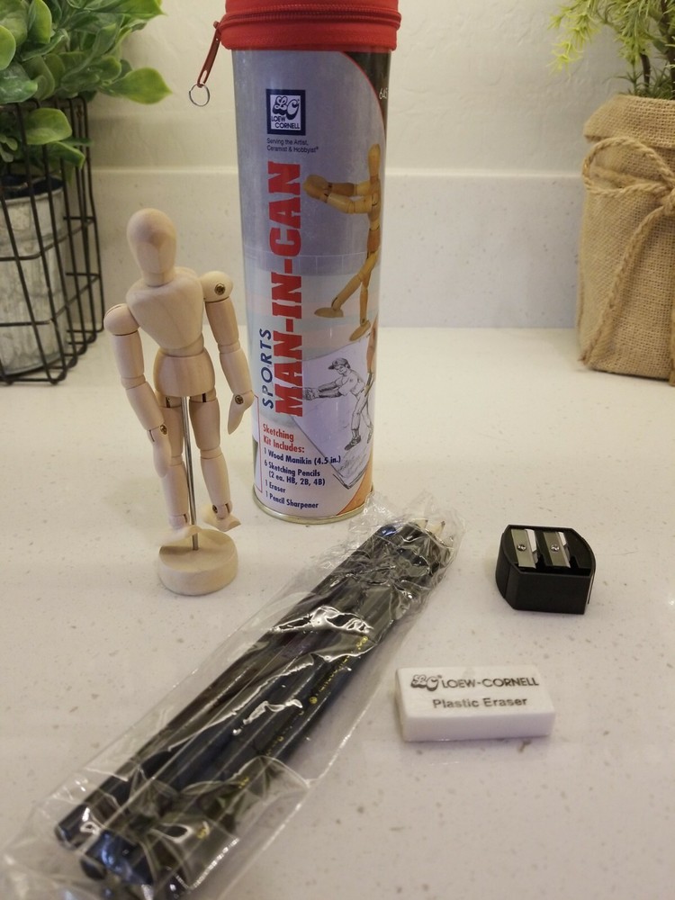 4.5″ Wood Artist Mannequin on stand by Loew Cornell Sports in Original package