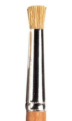 Jakar Stencil Brushes White Hog Hair Bristle Art Craft Acrylic Stenciling Brush