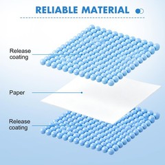 300 Pieces Diamond Painting Release Paper, Double-Sided Non-Stick White