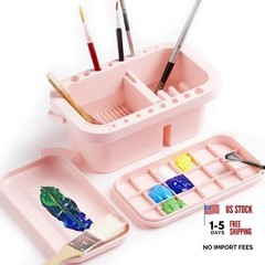 SEVENY Multifunctional Paint Brush Cleaner & Holder | Painting Pink