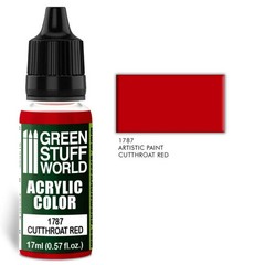 Green Stuff World – Acrylic Color Paint Cutthroat Red 1787 for Models and Miniat