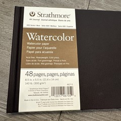 Strathmore 467-5 Softcover Watercolor Art Journal 48 Page 8.5 x 5.5”