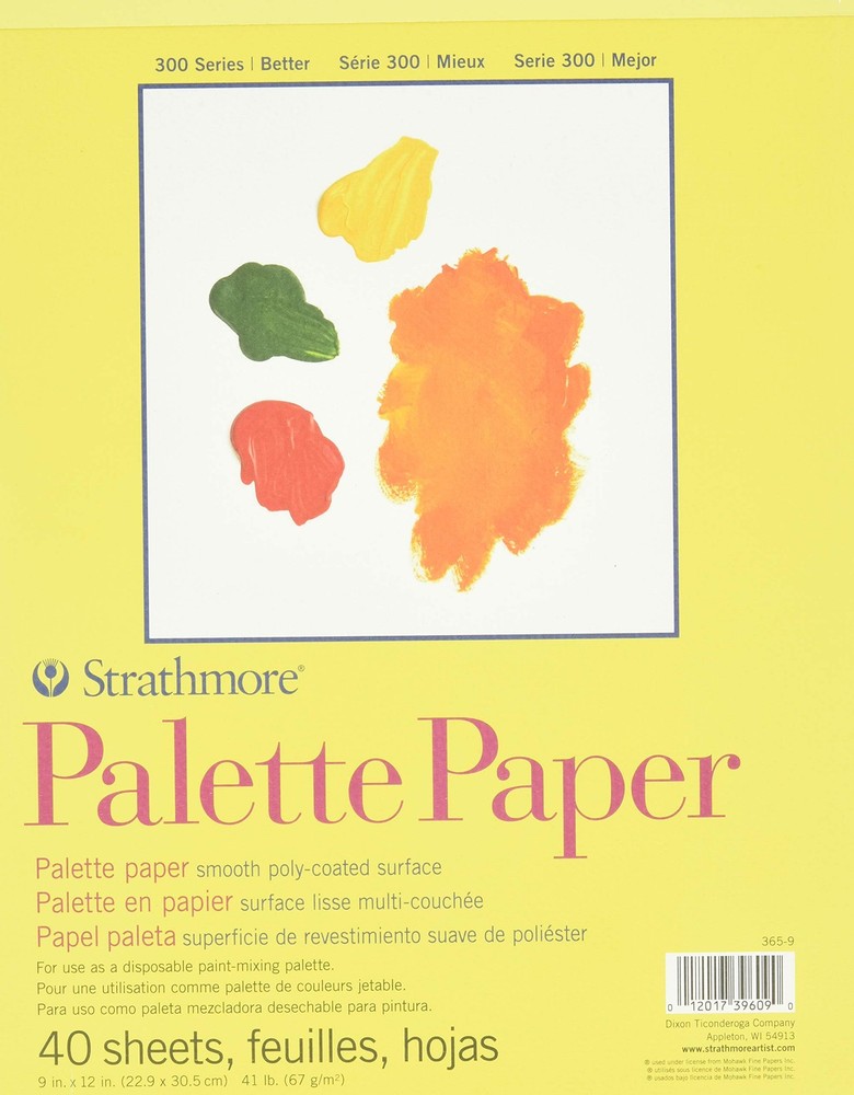 300 Series Palette Paper Pad, Tape Bound, 9×12 inches, 40 Sheets (41lb/67g) -…
