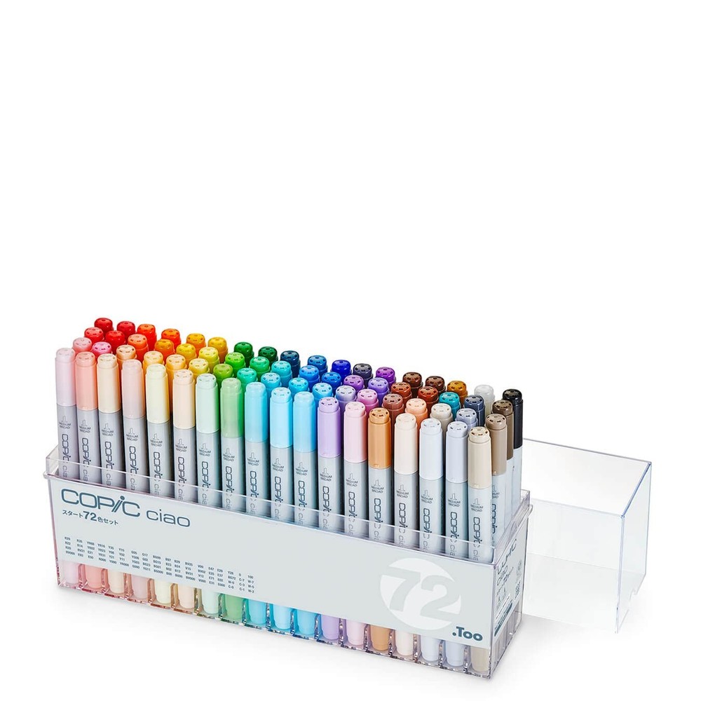 Too Markers Copic Ciao Start 72 Color Set Marker Art Pen Supplies Drawing