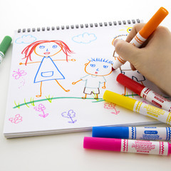 [Pack of 12] Bazic Mini Washable Markers, Conical Tip, Bright Vibrant Colors