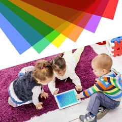 10 Pieces Colored Overlays for Dyslexia, Excellent Reading Large, [Multiple]