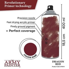 The Army Painter Colour Primer, Dragon Red 13.5 Ounce (Pack of 1),