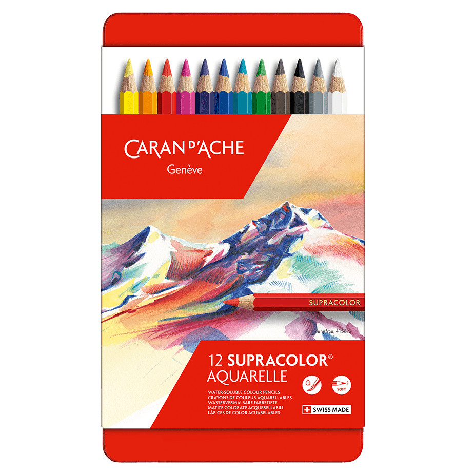 Caran d’Ache Supracolor Water Soluble Colour Pencils Sets Artist Soft Aquarelle