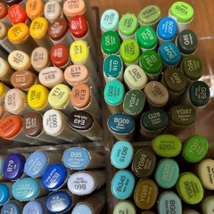 Copic Sketch Markers Set with Case Manga Anime Drawing Marker Pen Japan Used