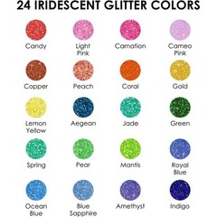 24 Glitter Markers Set Non-Toxic Water-Based Extra Fine Point Creative Art New