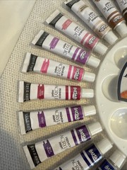 Art Skills Premium Acrylics Paint Set W/ Paint Pallet * 2 Missing From 30 Count