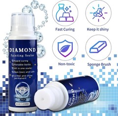 2pcs Diamond Painting Sealer Protectant Brightener(120ml*2), 2pcs-Blue