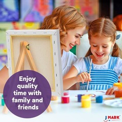 Acrylic Paint Canvas Set for Adults & Kids – 56Pcs Art Painting Kit Supplies