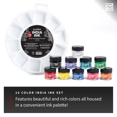 Speedball India Ink, Teal Agate, 1-Ounce Office Product