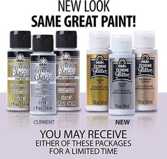 Versatile 2 oz Glitter Acrylic Paint in Silver – Non-Toxic Crafting Essential