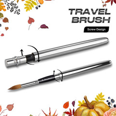 Sable Travel Watercolor Brushes, 4Pcs Kolinsky Sable Watercolor Travel Brushes
