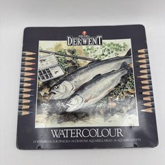Rexel Derwent Watercolour Pencils Professional 24 Pack Tin • Very Lightly Used