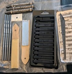 Prismcolor Ebony LYRA GRAPHIT 2B 6B Alphacolor CHAR-KOLE Sketch Art Supply Lot