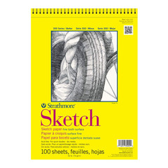 Strathmore 300 Spiral Binding Sketch Pad 50 Pound 11 X 14 Inches 100 Sheets