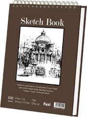 Fuxi Sketchbook 8.5×11 Inch, 100 11" x 8.5" (Pack of 1), Brown
