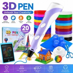 3D Printing Pen Kids Bundle – 328 ft PLA Birthday Gift set for Creative Minds