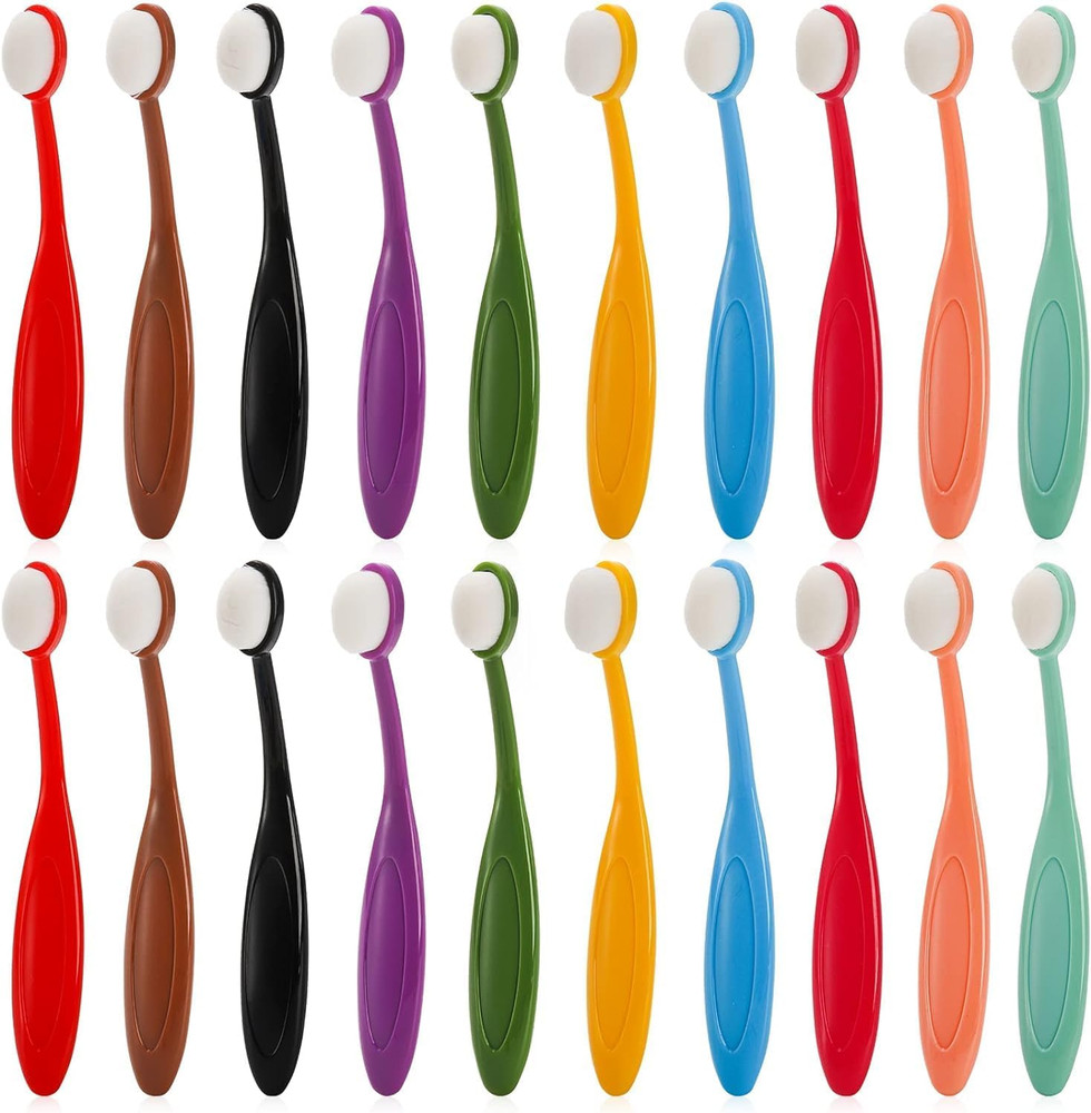 20 Pack Mini Colored Ink Blending Brushes 10 Color Craft Ink Blender Brushes Se