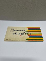 Vintage Grumbacher Oil Pastels Set of 48 Artists Size No. 22-48 w/ Box Japan