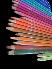 26 Vintage Conté à Paris Pastel Pencils France No. 1355 Used 12 Assorted Colors