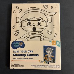Paint Your Own Mummy Canvas Set 8 Pieces 6+ Ages (6×8 In) NEW!!