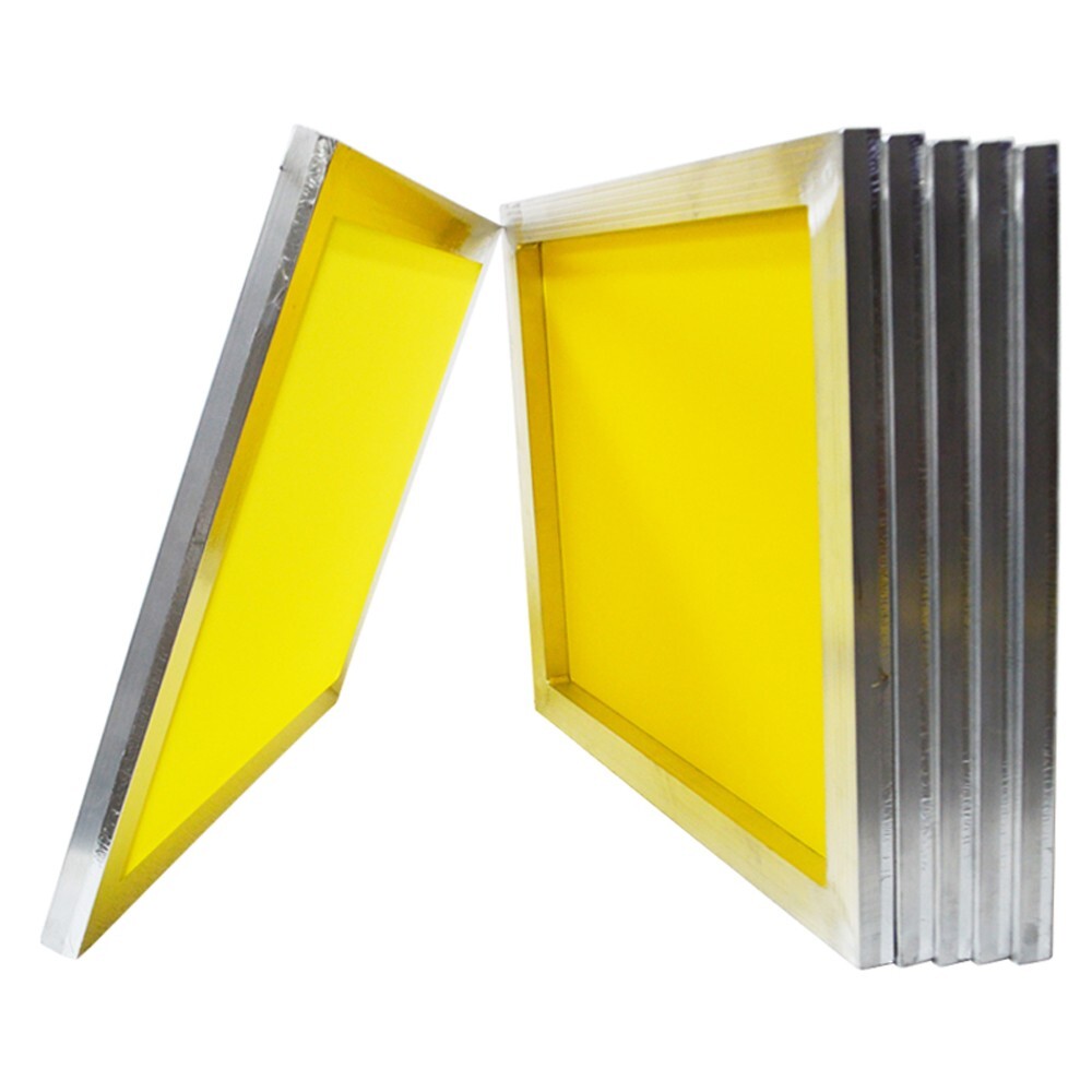 TECHTONGDA 6Pcs 8 *10 Silk Screen Printing Frame with 230 Mesh (100T) Yellow