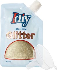 iDIY Ultra Fine Glitter Honeycrisp Gold (100g, 3.5 oz) Extra Fine Glitter w
