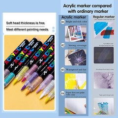 36 Waterproof Permanent Paint Marker Pen Car Tyre Tire Tread Rubber Water-Based