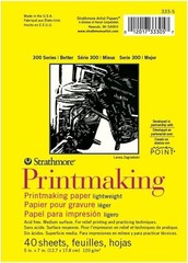 High-Quality 300 Series Printmaking Pad, 40 Sheets, Ideal for Artist Proofing