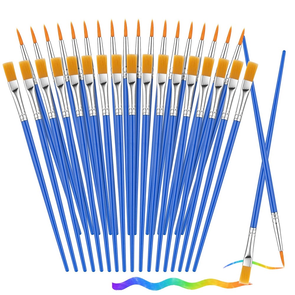 Small Paint Brushes Bulk, 88 pcs 17 cm/6.7 in and 16.6 cm/6.5 in, As Shown