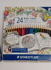 STAEDTLER Noris Colour 24 Colored Pencils Lot of 2 Boxes 185 C24JB