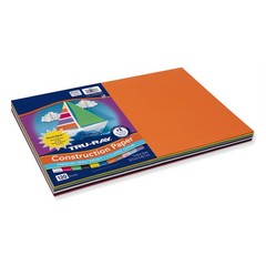 120 Sheets Smart Stack TruRay 12×18 Inch Construction Paper Assorted