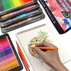 120 Color Premium Art Drawing Pencils for Adults Coloring Books Soft Core NEW