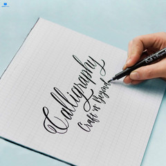 Craft ‘n’ Beyond Calligraphy Brush Pens 1 Count (Pack of 3), Black- Pack 3