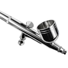 Professional Dual-Action Airbrush Kit, 0.2/0.3/0.5mm Nozzles, Gravity Feed Sp…