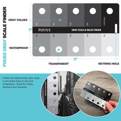Grey Scale Value Finder, Color Wheel, Artists View Catcher Finder Viewfinder On