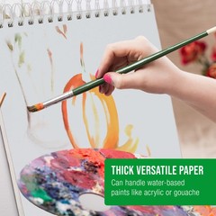 11″ x 14″ Extra Heavy-Weight Acrylic Painting Paper Pad 246lb 12-Sheets (2-Pads)