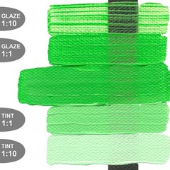 Heavy Body Acrylic Paint Light Green Blue Shade 5 fl oz Tube SemiTransparent