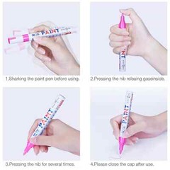 Total Tire Letters Waterproof Permanent Paint Marker Pen Car Tires Rubber Metal