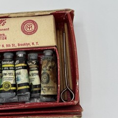 Vintage Marshalls Photo Oil Colors Movie Prop / Display With Paperwork 60s