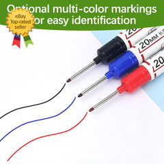 Long Head Deep Hole Marker Pens 15PCS Long Nib Marker 20Mm Quick Dry