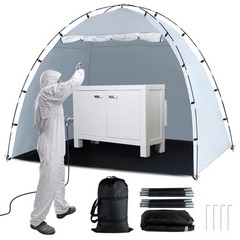 Portable Paint Booth Tent, Large 8(L) x6(W) x6(H) ft Spray Paint Tent with Bu…