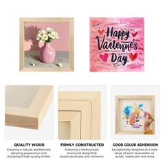 8 Pack 6 x 6 inch Wood Panel Boards,Unfinished Frames 6″×6″ 8 Pack, wood